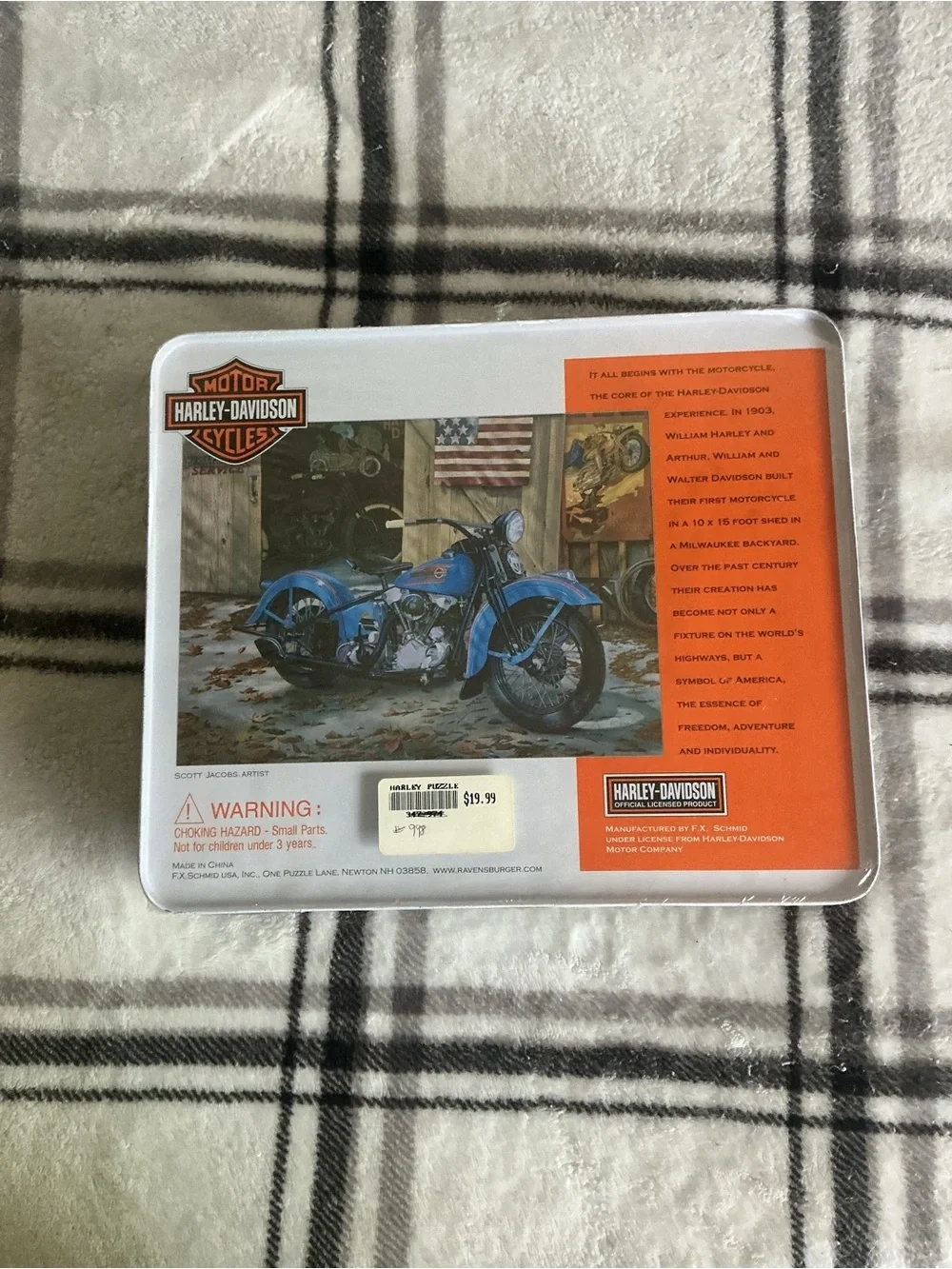 Harley Davidson 1000 Piece Puzzle 2003 At Your Service Scott Jacob’s, Artist New